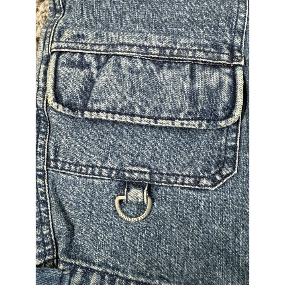 Vintage‎ Y2K Union Bay Contrast Stitch Denim Drawstring Cargo Shorts Womens 13 - Picture 7 of 16